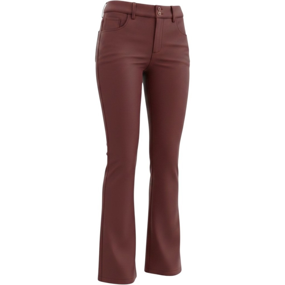 Torrid Studio Trouser Boot Burgundy Wine Stretch Dress Pants Womens 10R Bootcut
